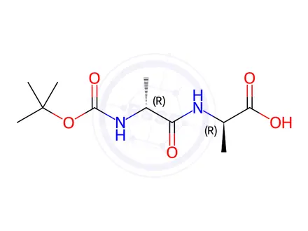 Chemical structure of N-[N-Boc-D-alaninyl]-D-alanine