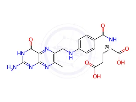 Chemical structure of Folic Acid Impurity 136