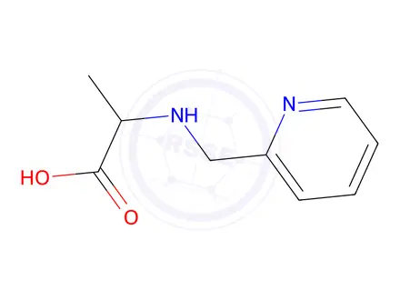 Chemical structure of 2-[(Pyridin-2-ylmethyl)amino]propanoic acid
