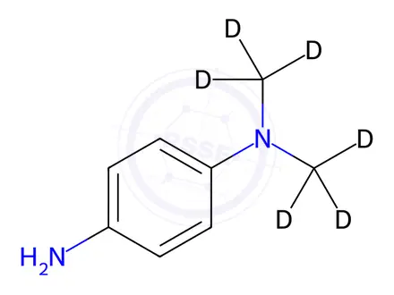 Chemical structure of N,N-Dimethyl-p-phenylenediamine-d6