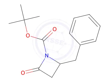 Chemical structure of (+/-)-tert-Butyl-2-benzyl-4-oxoazetidine-1-carboxylate