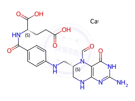 Chemical structure of Calcium levofolinate