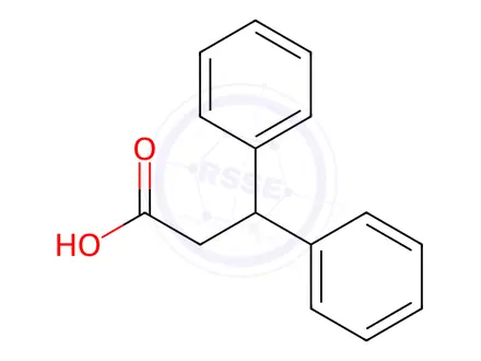 Chemical structure of 3,3-Diphenylpropionic Acid