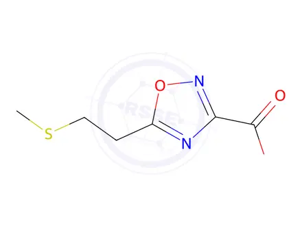Chemical structure of 5-(2-(Methylthio)ethyl)-1,2,4-oxadiazole-3-carboxylic acid