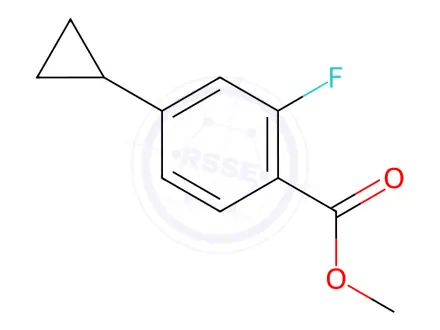 Chemical structure of METHYL 4-CYCLOPROPYL-2-FLUOROBENZOATE