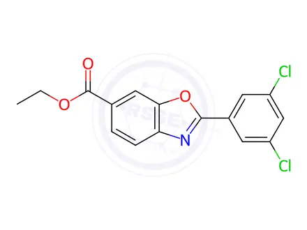 Chemical structure of Ethyl 2-(3,5-dichlorophenyl)-6-benzoxazolecarboxylate