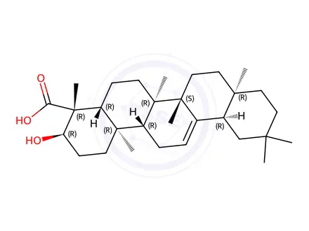 Chemical structure of Boswellic Acid Impurity 1