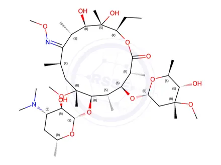 Chemical structure of Clarithromycin Impurity O