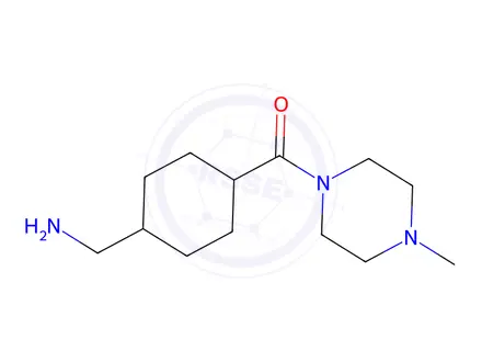 Chemical structure of (4-(Aminomethyl)cyclohexyl)(4-methylpiperazin-1-yl)methanone