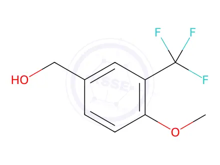 Chemical structure of (4-methoxy-3-(trifluoromethyl)phenyl)methanol