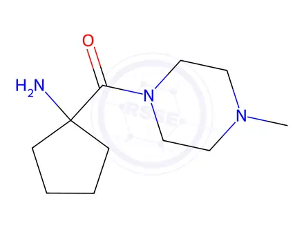 Chemical structure of (1-Aminocyclopentyl)(4-methylpiperazin-1-yl)methanone