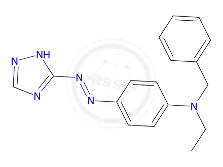 Chemical structure of N-ethyl-N-[4-(1H-1,2,4-triazol-3-ylazo)phenyl]benzylamine