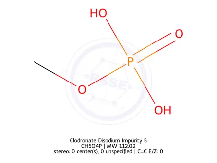 Chemical structure of Methyl phosphate