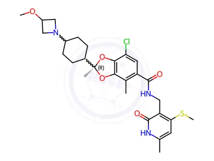 Chemical structure of Tulmimetostat