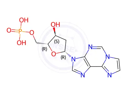 Chemical structure of Etheno-2'-deoxy-β-D-adenosine 5'-Monophosphate