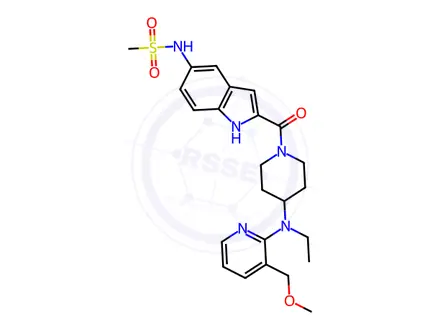 Chemical structure of Delavirdine Impurity 61