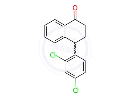 Chemical structure of 4-(2,4-Dichlorophenyl)-3,4-dihydronaphthalen-1(2H)-one