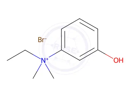 Chemical structure of AMMONIUM,(3-HYDROXYPHENYL)DIMETHYLETHYL-,BROMIDE
