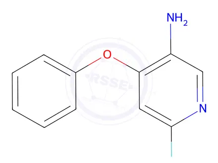 Chemical structure of 6-Fluoro-4-phenoxypyridin-3-amine