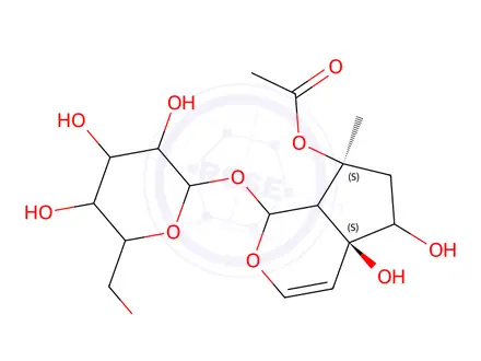 Chemical structure of 6-Epi-8-O-acetylharpagide