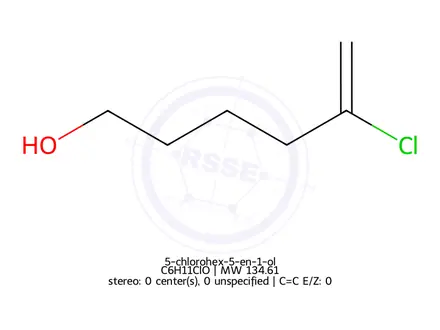 Chemical structure of 5-chlorohex-5-en-1-ol