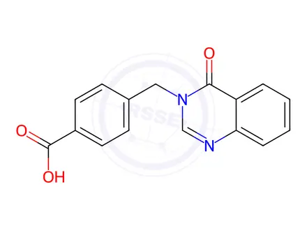 Chemical structure of 4-((4-Oxoquinazolin-3(4H)-yl)methyl)benzoic acid
