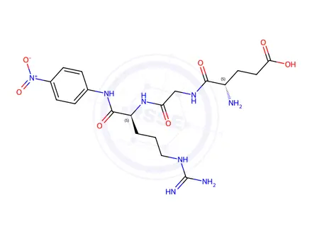 Chemical structure of H-Glu-Gly-Arg-pNA