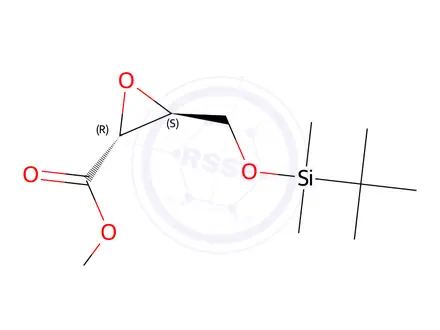 Chemical structure of Potassium (2R,3S)-3-(((tert-butyldimethylsilyl)oxy)methyl)oxirane-2-carboxylate
