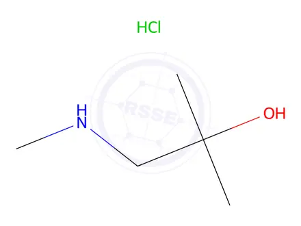 Chemical structure of 2-Methyl-1-(methylamino)-2-propanol hydrochloride