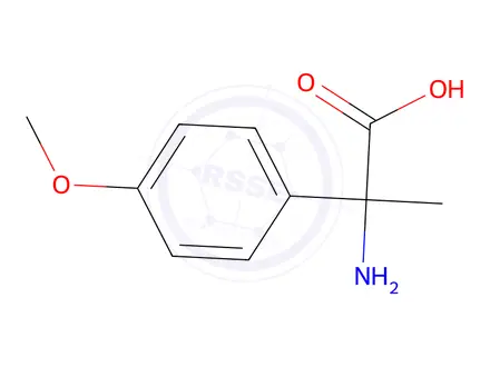 Chemical structure of 2-Amino-2-(4-methoxyphenyl)propanoic acid