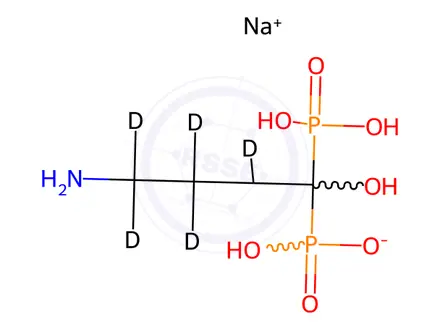 Chemical structure of Alendronate Sodium-d6
