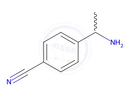 Chemical structure of 4-(1-Aminoethyl)benzonitrile
