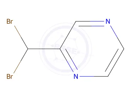 Chemical structure of 2-(Dibromomethyl)pyrazine