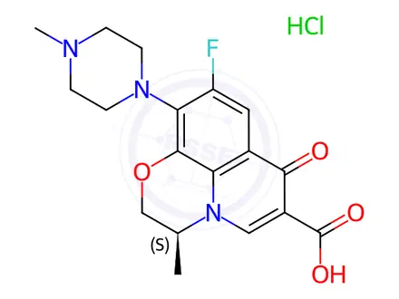 Chemical structure of Levofloxacin Hydrochloride