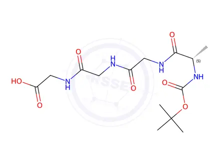 Chemical structure of Boc-Ala-Gly-Gly-Gly-OH