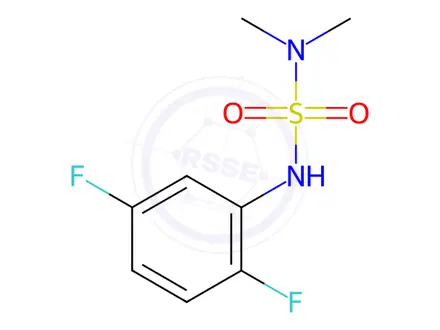 Chemical structure of N′-(2,5-Difluorophenyl)-N,N-dimethylsulfamide