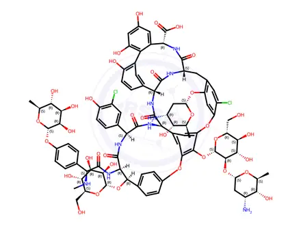 Chemical structure of beta-Avoparcin
