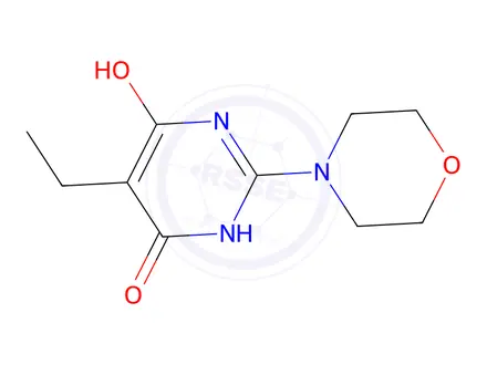 Chemical structure of 5-Ethyl-6-hydroxy-2-morpholinopyrimidin-4(3H)-one