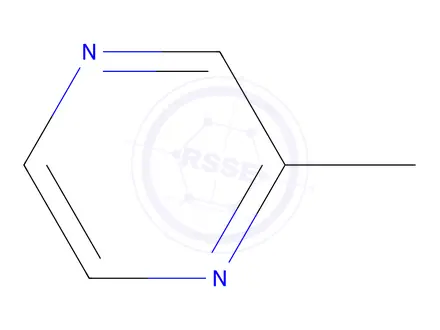 Chemical structure of 2-Methyl pyrazine