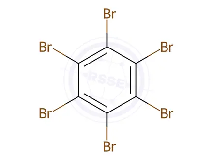 Chemical structure of Hexabromobenzene