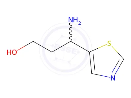 Chemical structure of 3-Amino-3-(thiazol-5-yl)propan-1-ol dihydrochloride