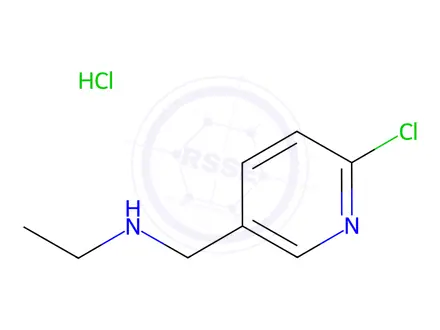 Chemical structure of N-[(6-Chloropyridin-3-yl)methyl]ethanamine hydrochloride