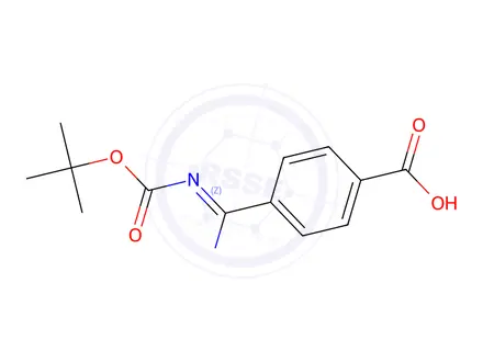 Chemical structure of 4-(Boc-Amidino)benzoic Acid