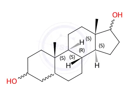 Chemical structure of (3R,5S,8R,9S,10S,13S,14S)-10,13-dimethyl-2,3,4,5,6,7,8,9,11,12,14,15,16,17-tetradecahydro-1H-cyclopenta[a]phenanthrene-3,17-diol