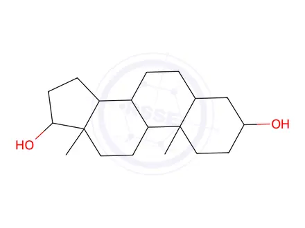 Chemical structure of 5β-Androstane-3β,17β-diol