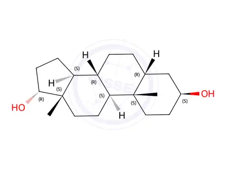 Chemical structure of 5beta-Androstane-3alpha,17beta-diol