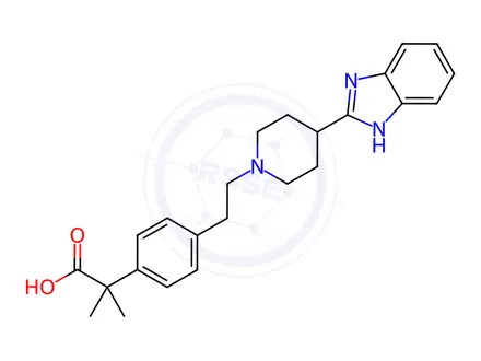Chemical structure of Bilastine Impurity 12
