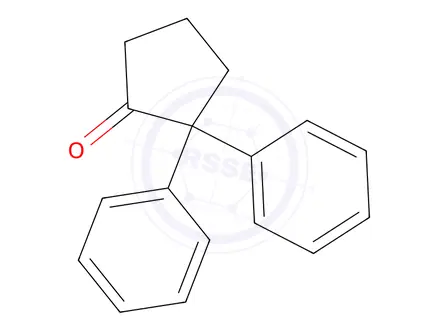 Chemical structure of 2,2-DIPHENYL-CYCLOPENTANONE