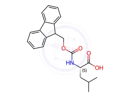 Chemical structure of Fmoc-L-Leu-OH