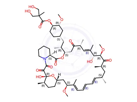 Chemical structure of Temsirolimus